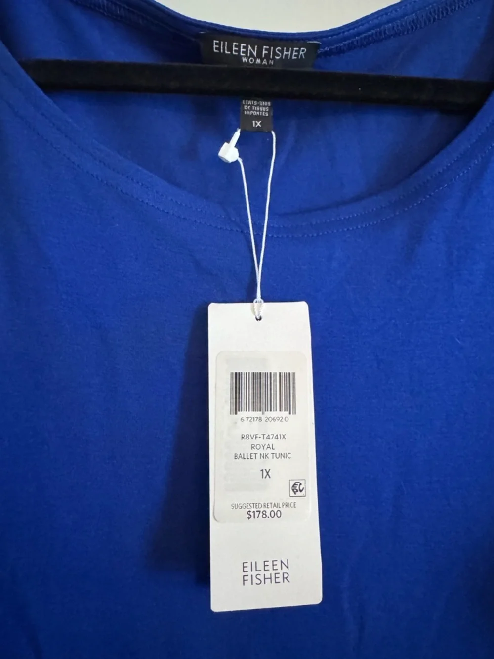 EILEEN FISHER Ballet Neck Jersey Tunic - Picture 3 of 6